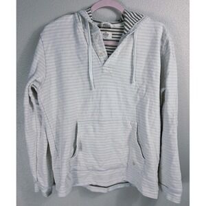 Marine Layer Striped Hoodie Small Lightweight Pullover Kangaroo Pocket